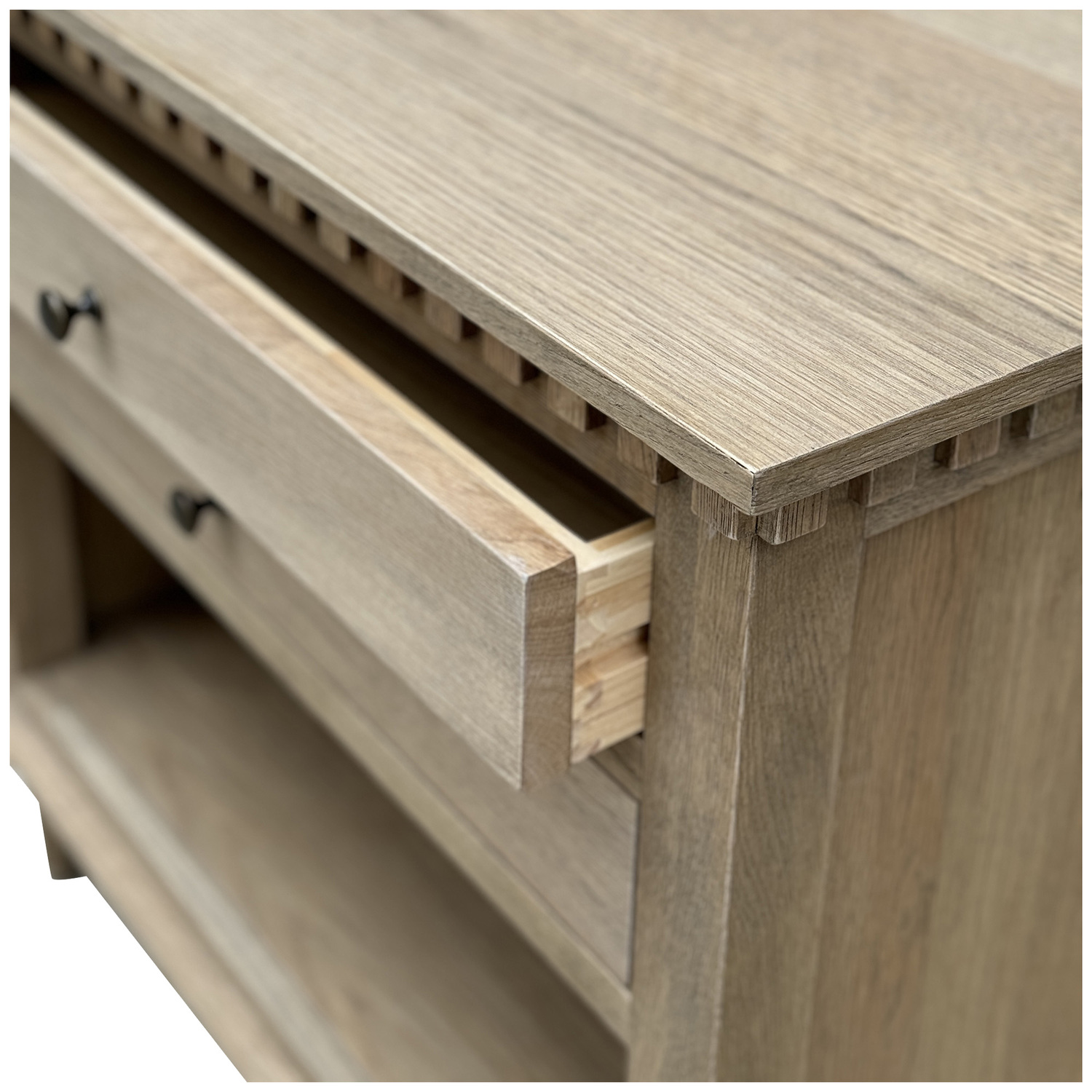 Louise Oak Wood Side Table