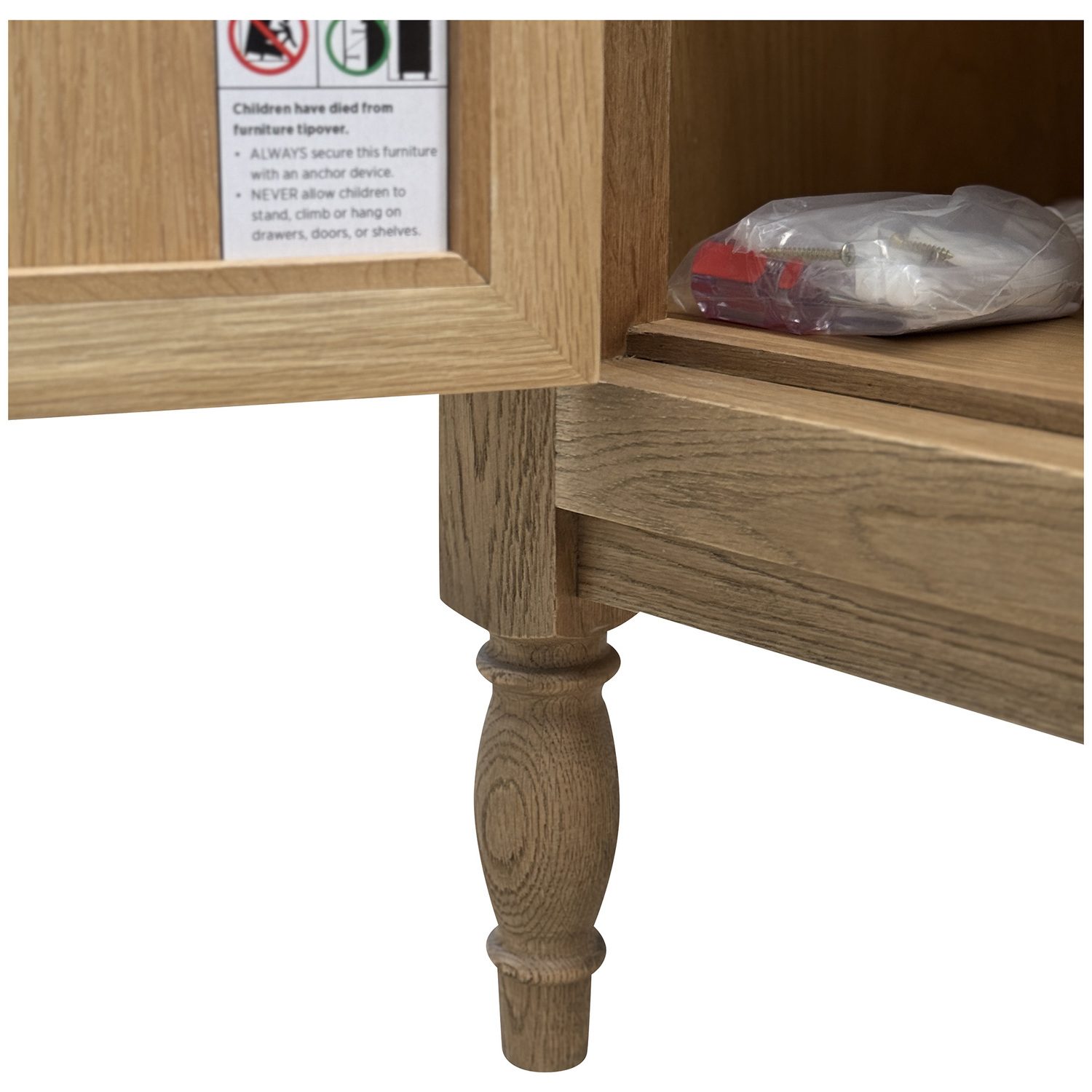 Sofia Oak Wood Sideboard
