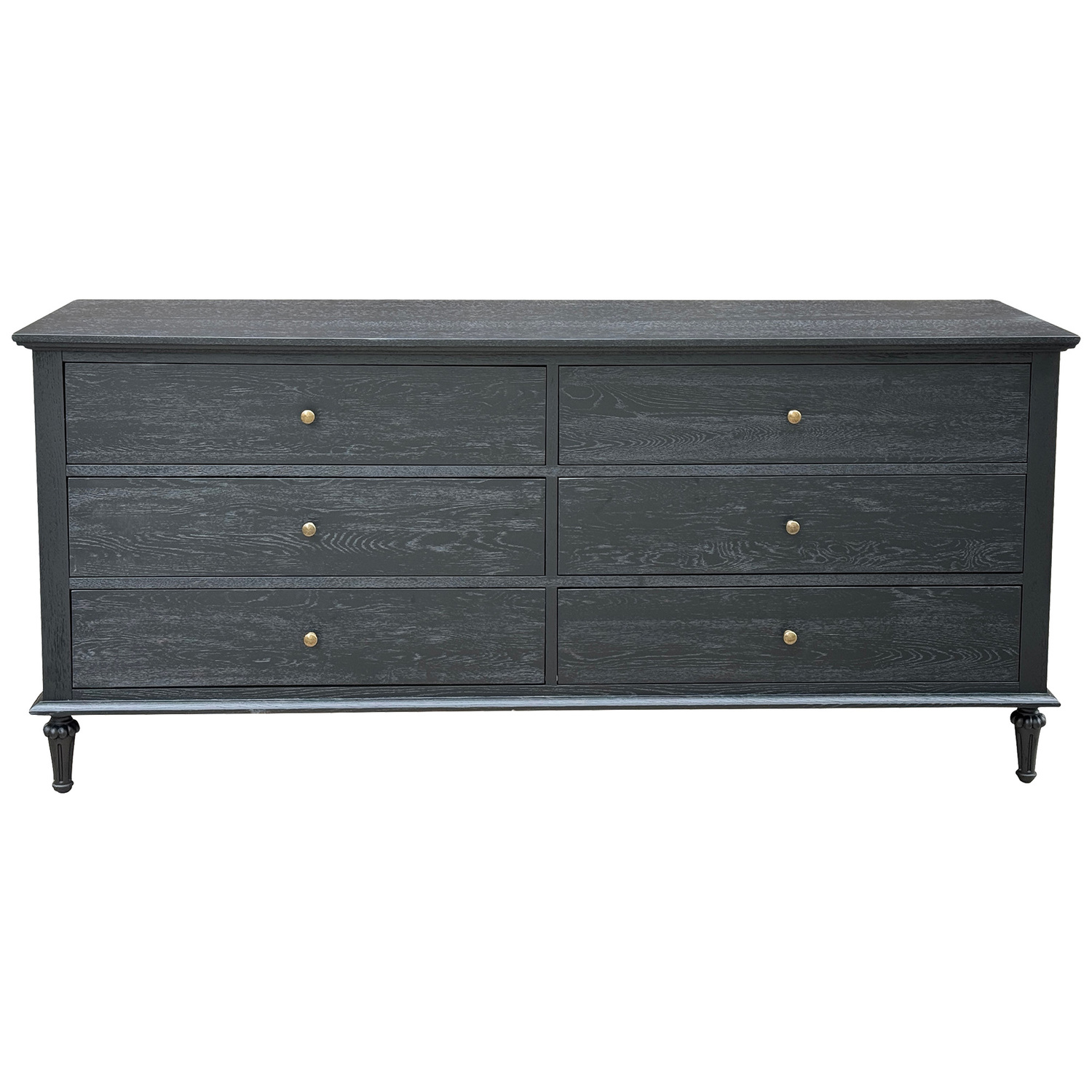 Harland 6 Drawer Oak Wood Dresser