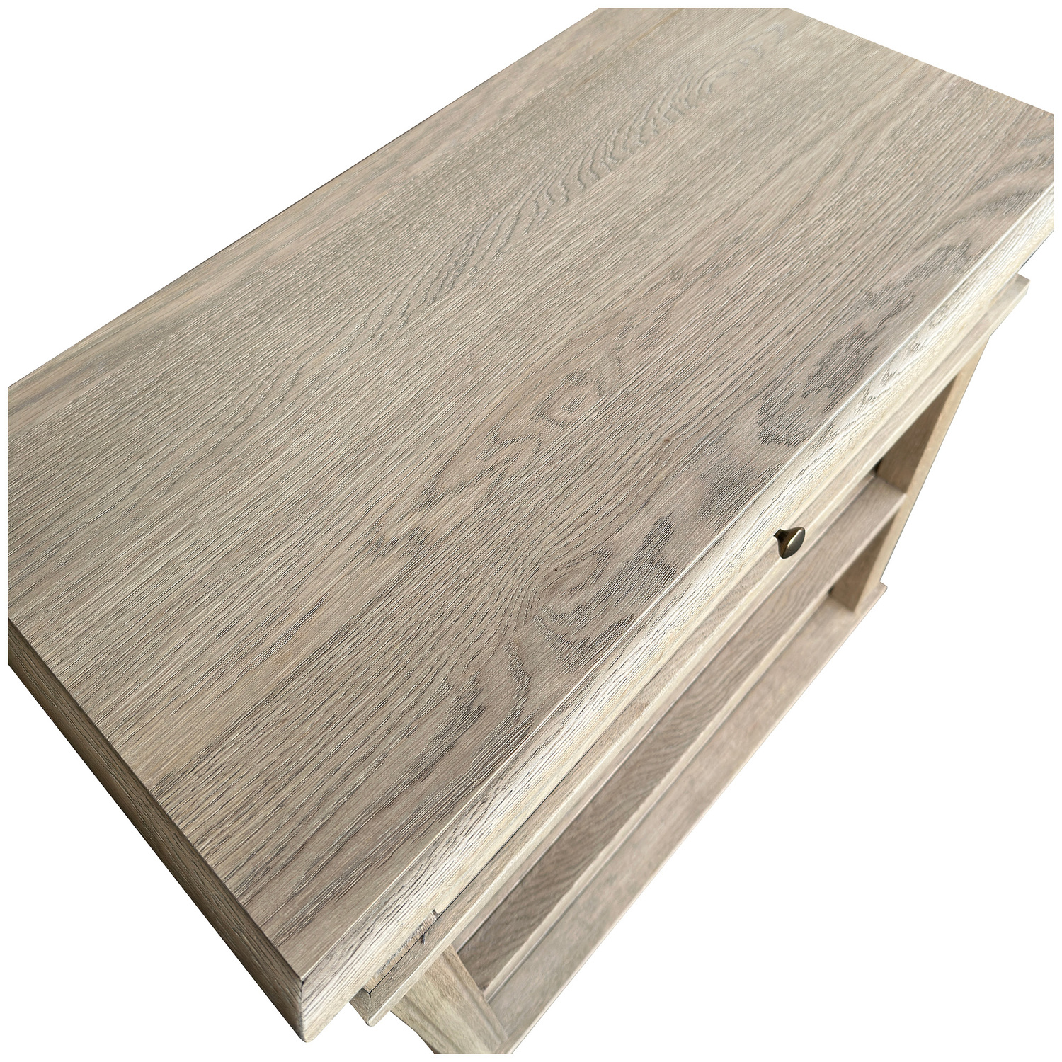 Mildred Oak Wood Side Table