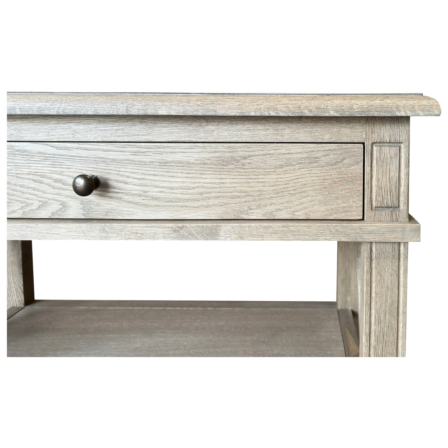 Mildred Oak Wood Side Table