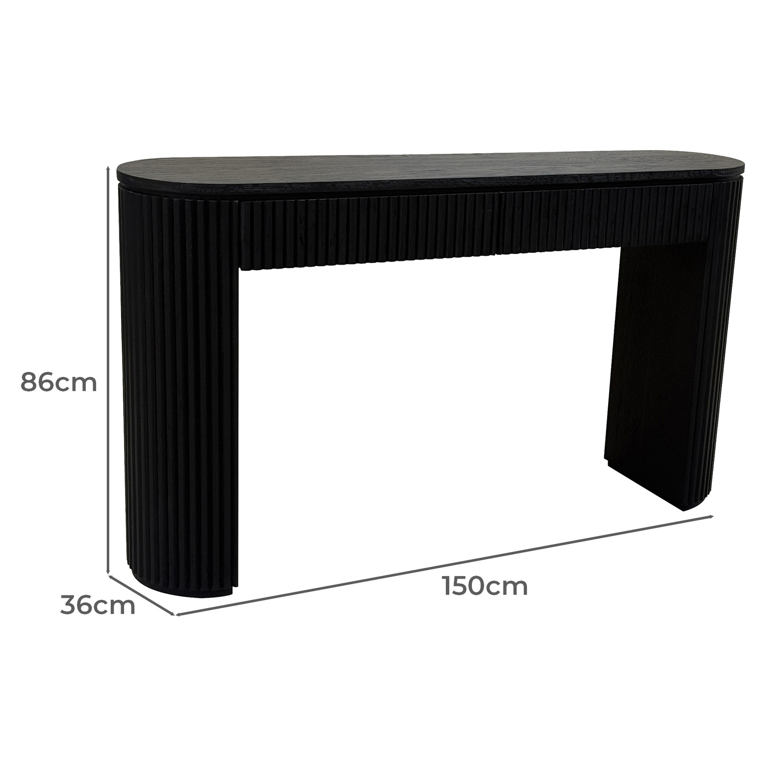 Anderson Oak Wood Console Table