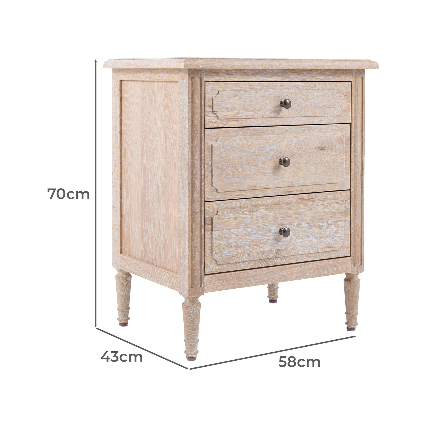 Hansen Oak Wood Side Table
