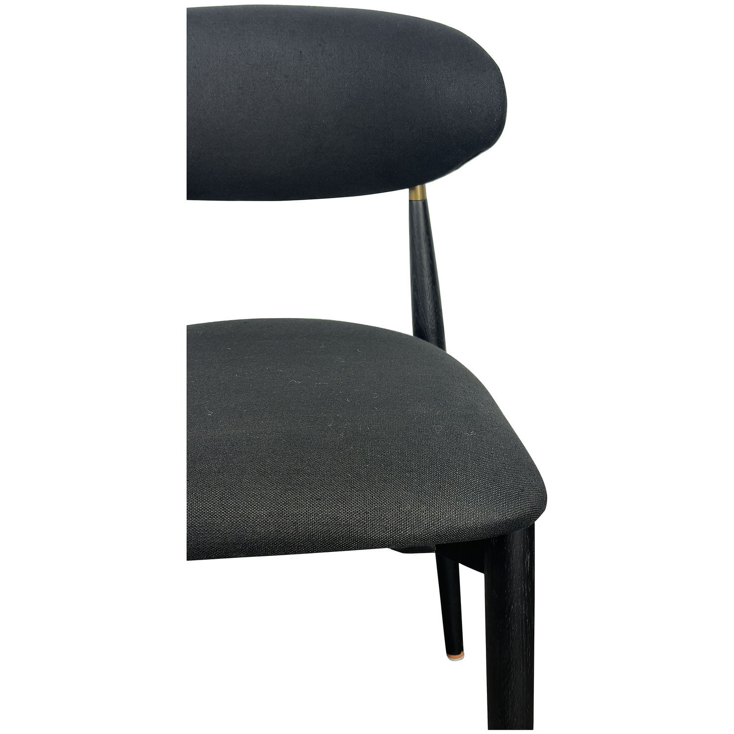 Jamie Linen & Oak Wood Dining Chairs