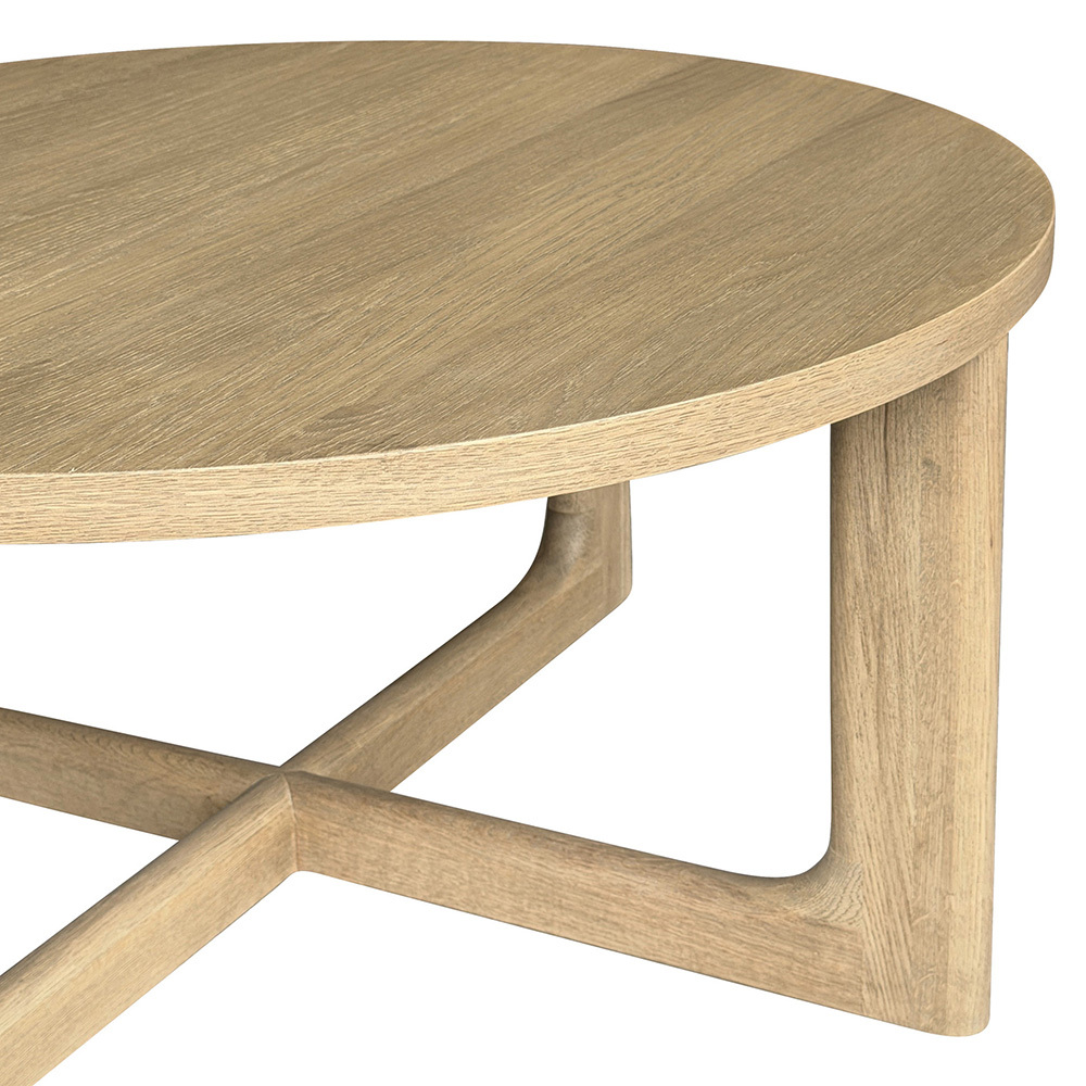 Emery Oak Wood Coffee Table