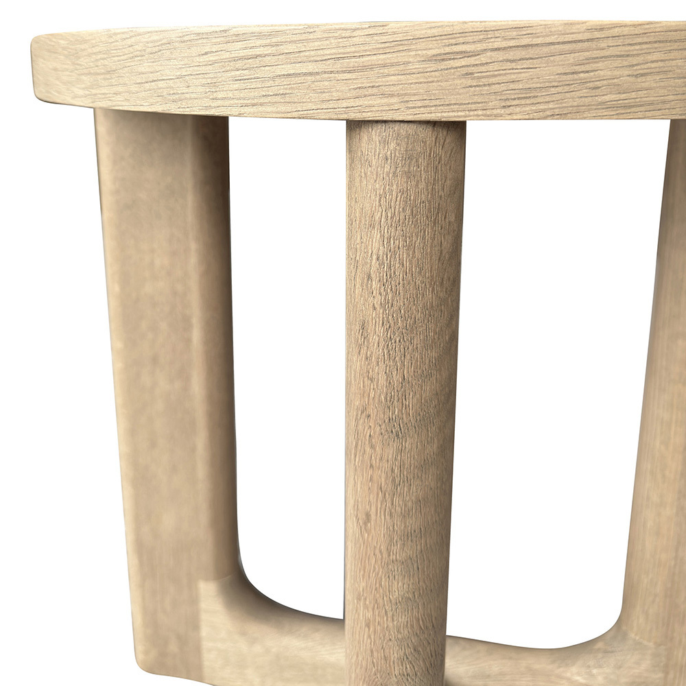 Emery Oak Wood Side Table