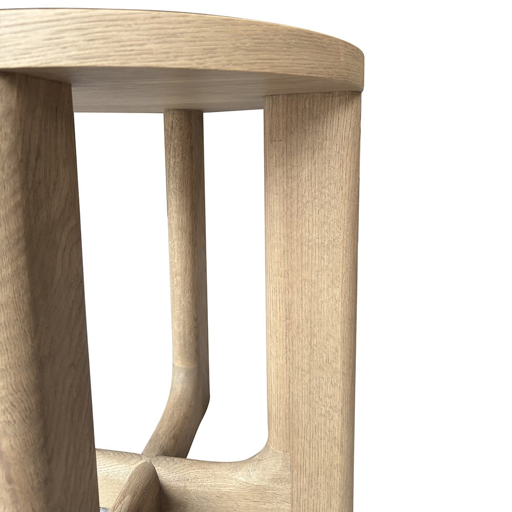Emery Oak Wood Side Table