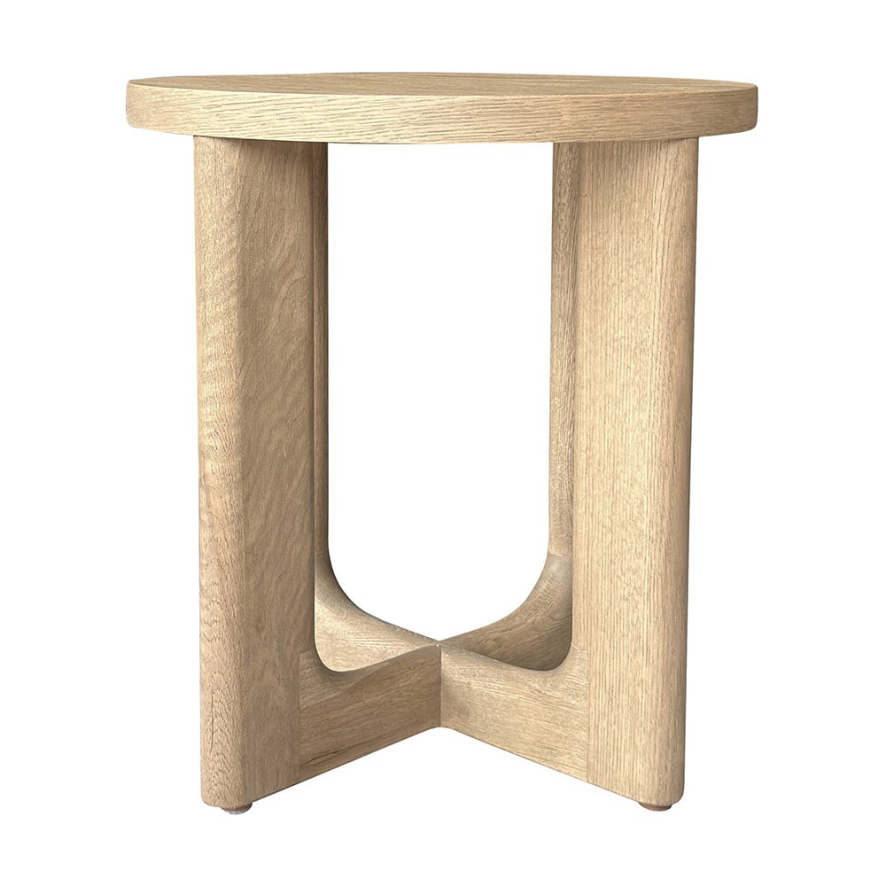Emery Oak Wood Side Table