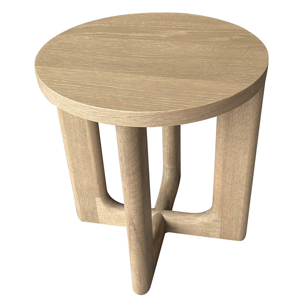Emery Oak Wood Side Table