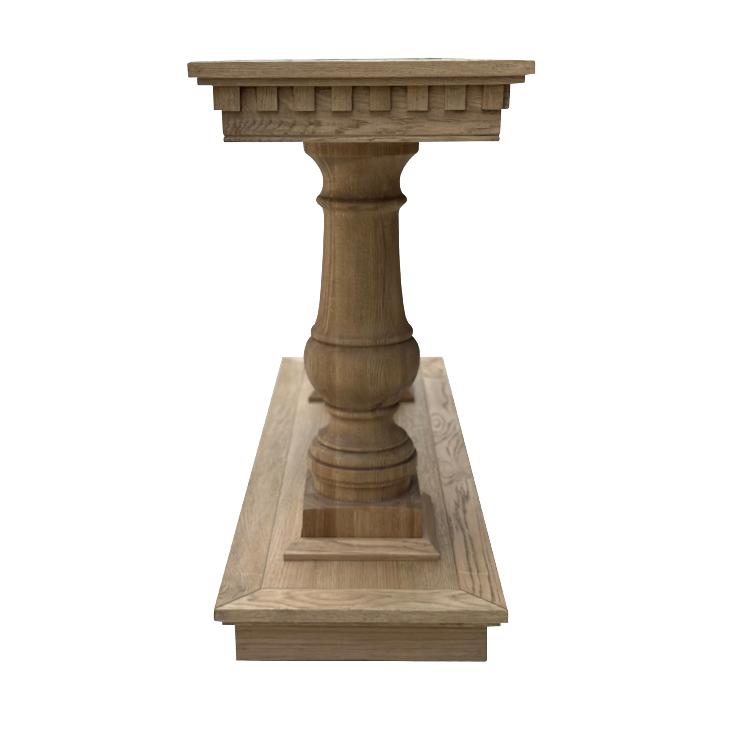 Balustrade Oak Console Table