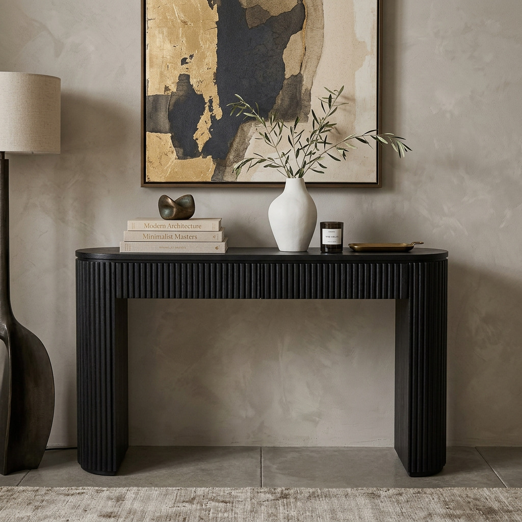 Anderson Oak Wood Console Table