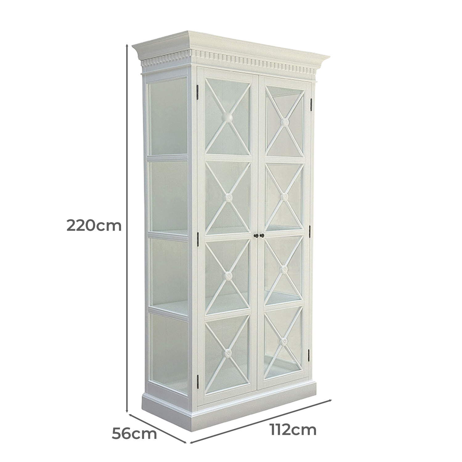 Charlotte Birch Wood Display Cabinet