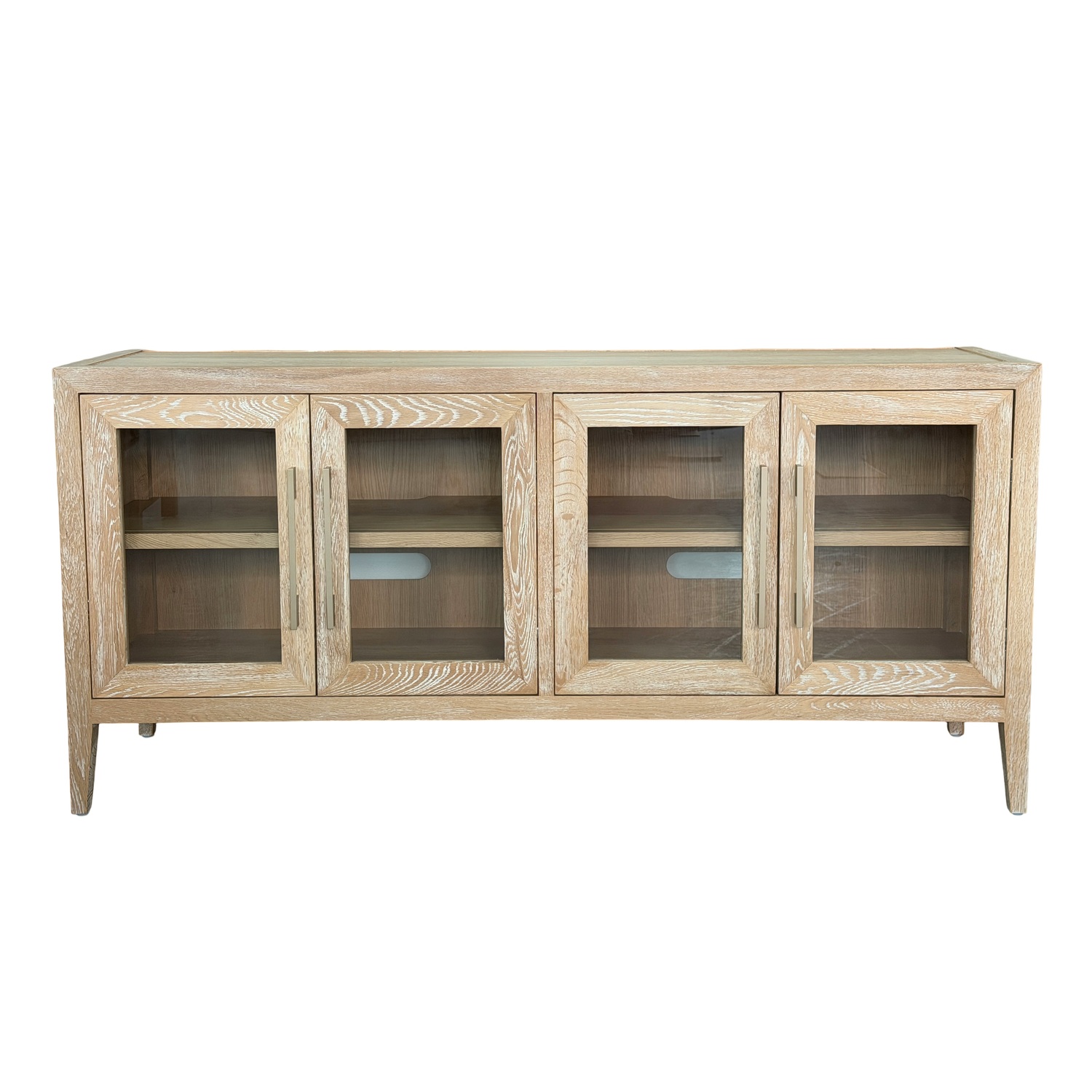 Balto 4 Door Oak Wood TV Unit