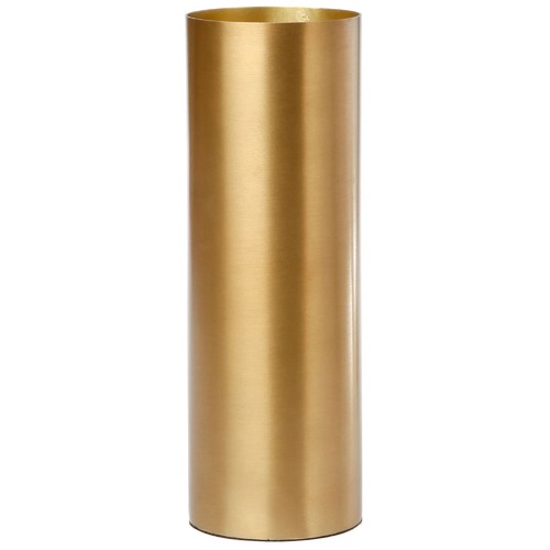 Brass Fynn Polished Cylinder Vase
