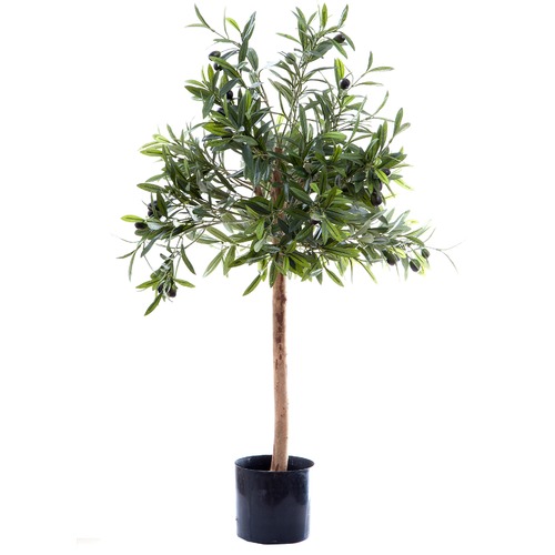 Green Faux Olive Topping Tree