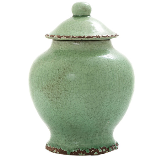 Green Verde Ceramic Jar Temple Webster