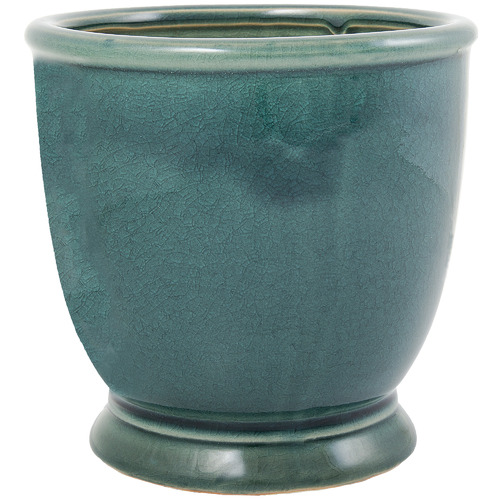 Florabelle Teal Ocean Ceramic Plant Pot & Reviews Temple & ster
