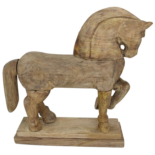 Florabelle Brown Decorative Horse on Stand & Reviews Temple & ster