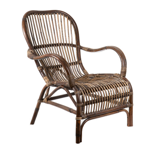 BayviewLiving Seville Rustic Rattan Armchair Temple & ster