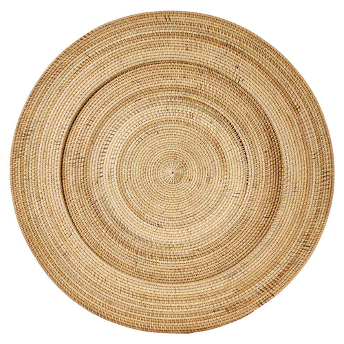 Large Sasha Woven Rattan Tray | Temple & Webster