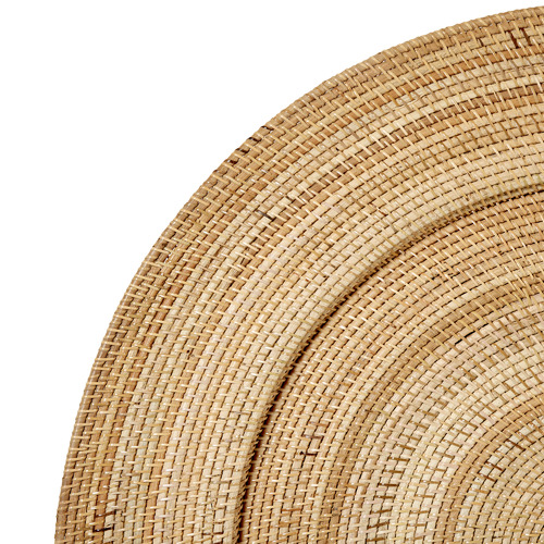 Large Sasha Woven Rattan Tray | Temple & Webster