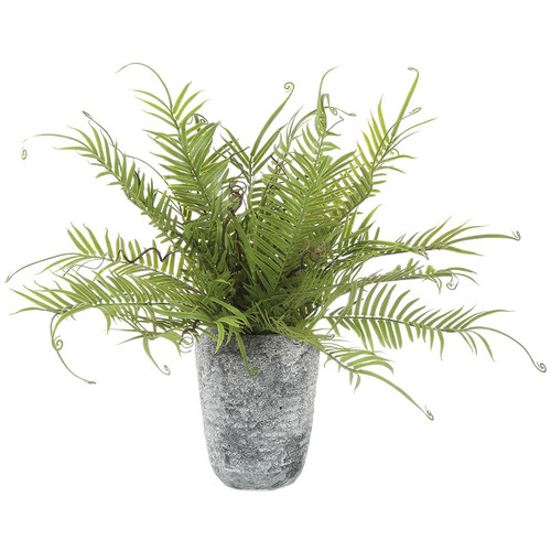 50cm Potted Faux Fern Plant Temple & ster