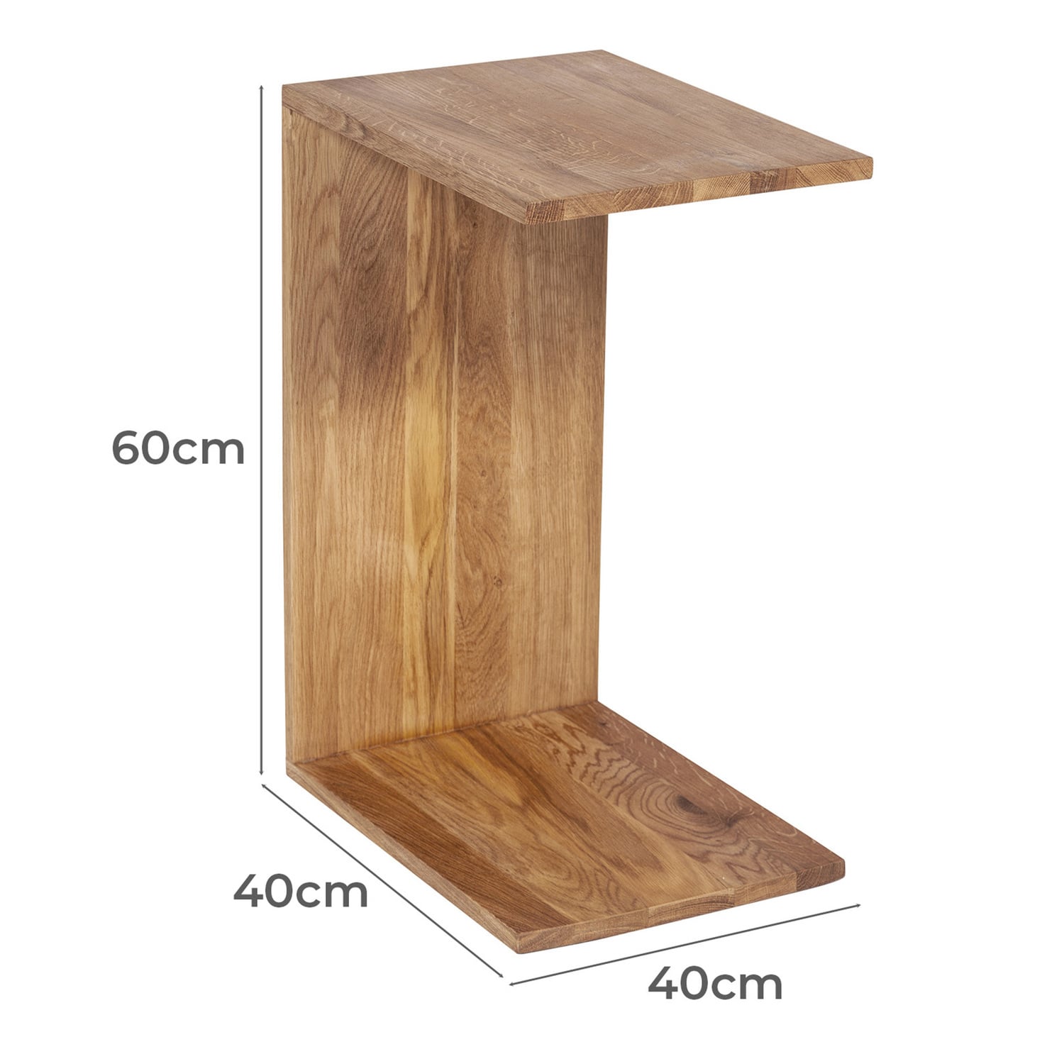 Ollie Oak Wood Side Table