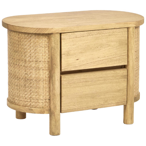 Stevenson Rubberwood Bedside Table