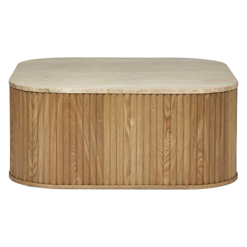 Paulette Oak Wood Coffee Table