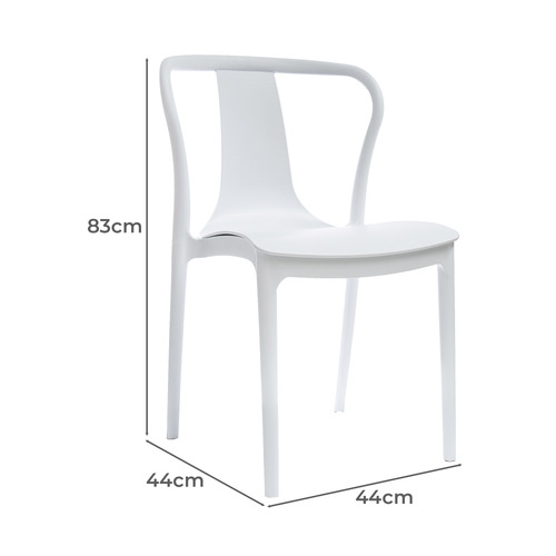 White Braun Outdoor Dining Chair