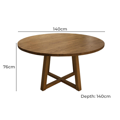 Zachary Oak Wood Dining Table