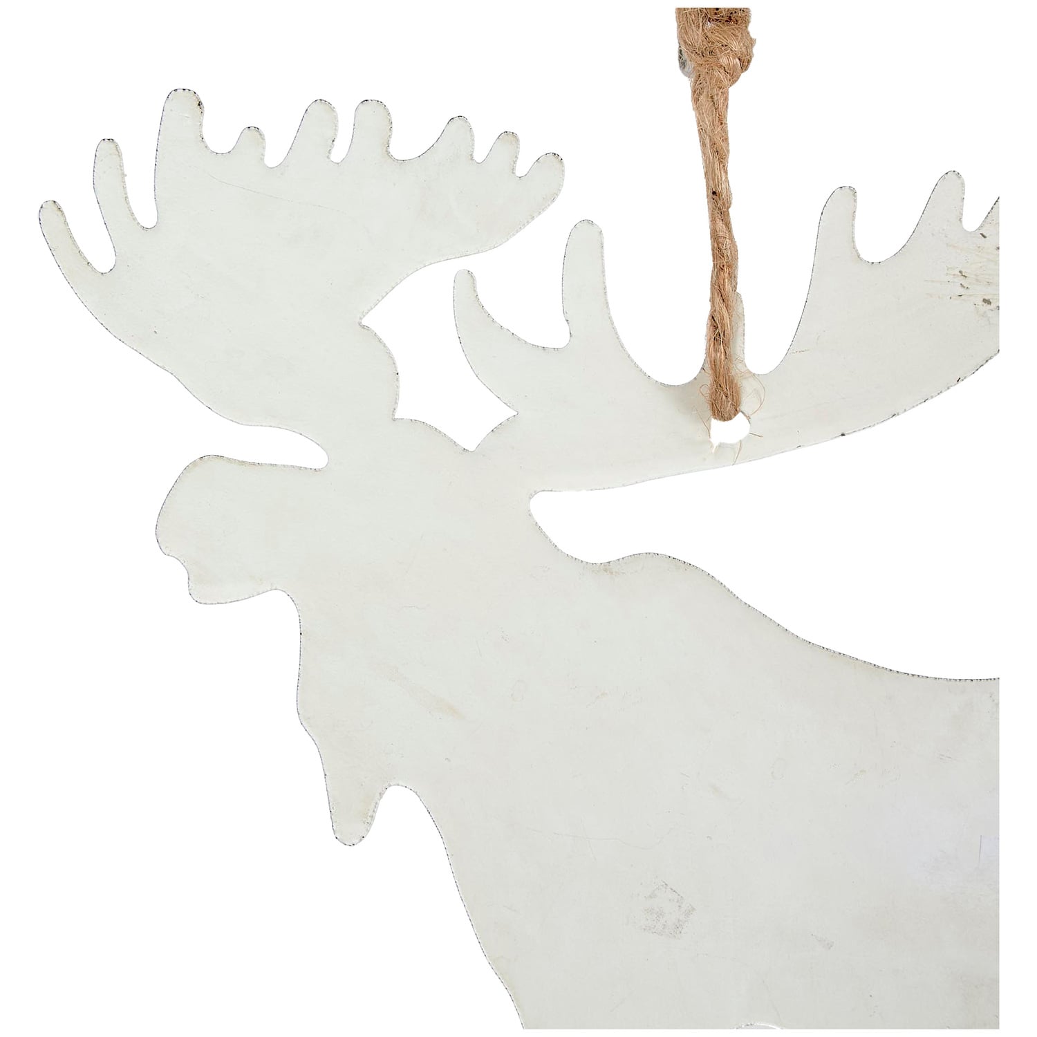 White Moose Christmas Tree Hanging Ornaments