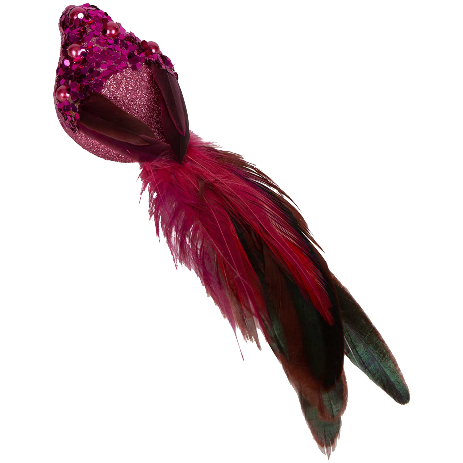 Pink Bird Christmas Tree Clips