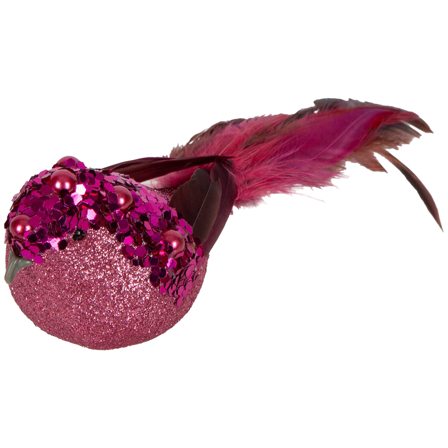 Pink Bird Christmas Tree Clips