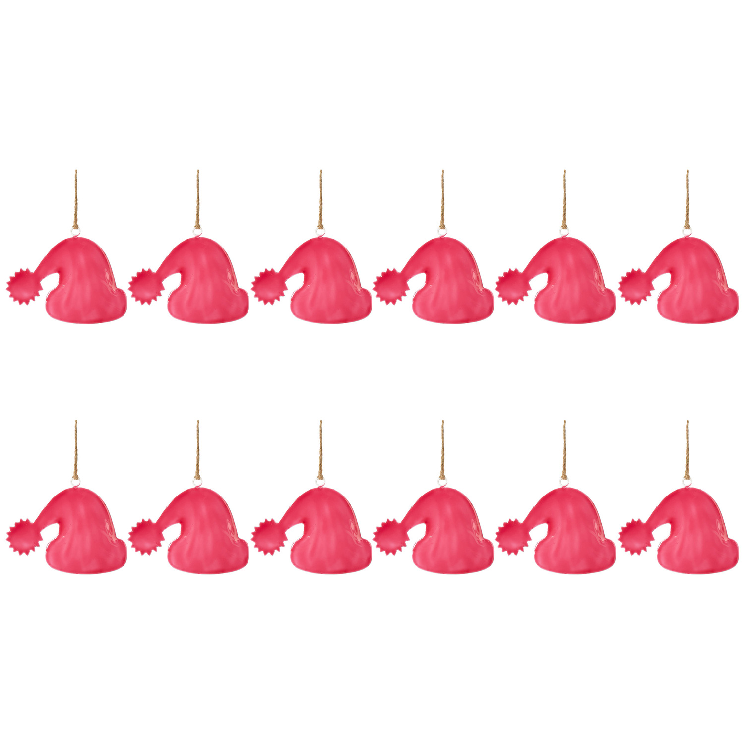 Santa Hat Iron Christmas Tree Hanging Ornaments