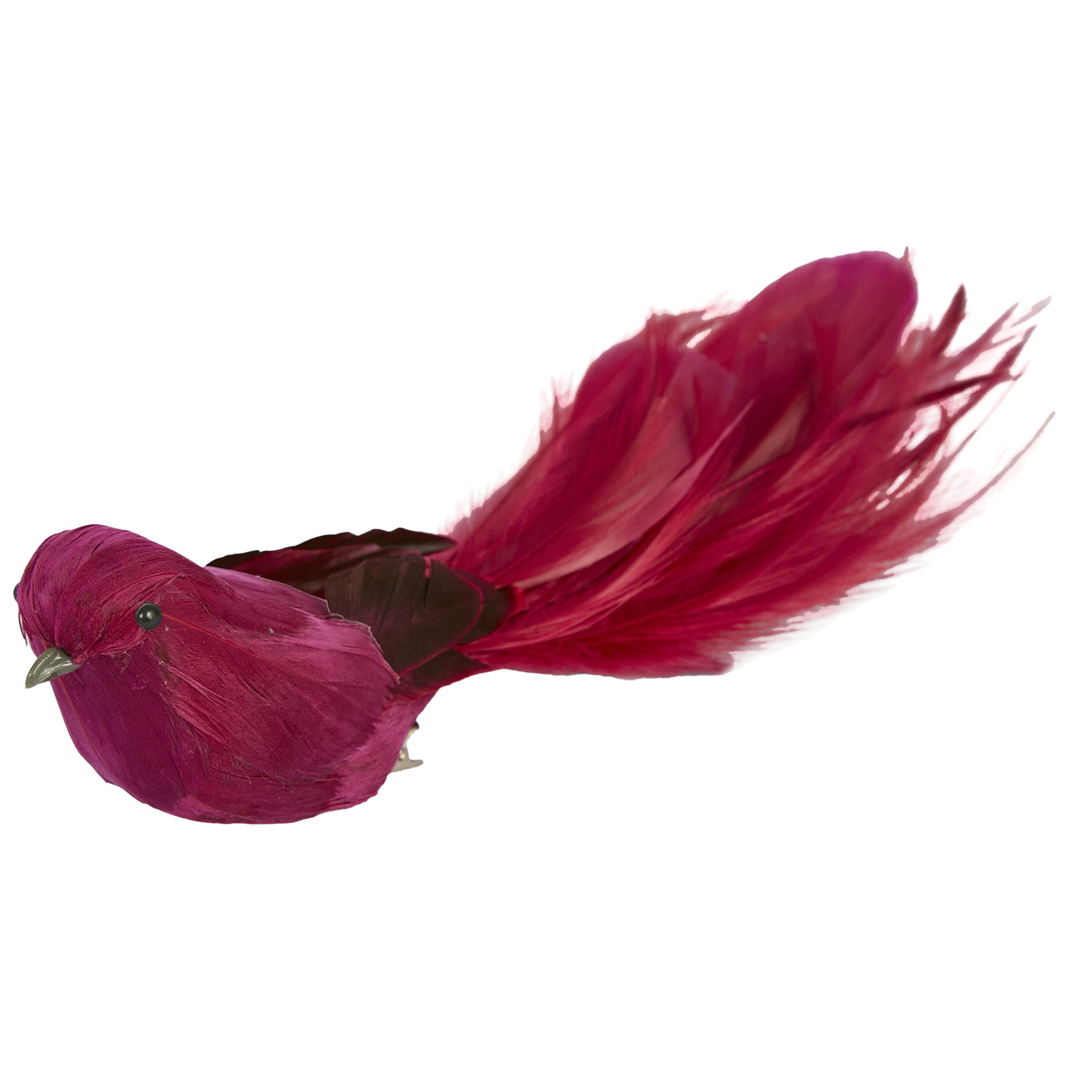 Feathered Bird Christmas Tree Clips