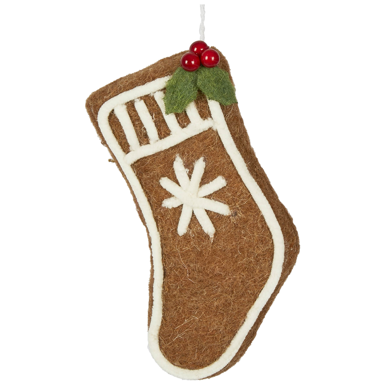 Gingerbread Christmas Stocking Hanging Ornaments