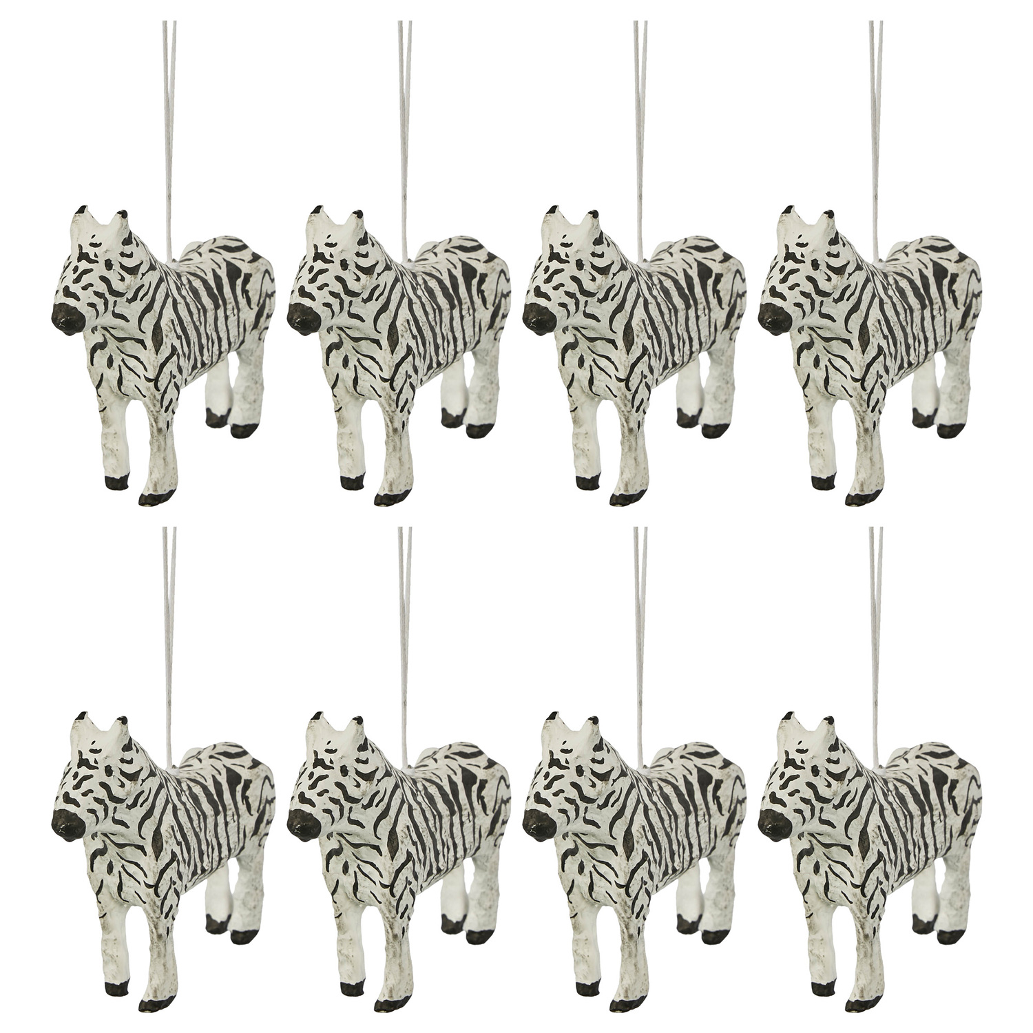 Zebra Cotton Christmas Tree Hanging Ornaments
