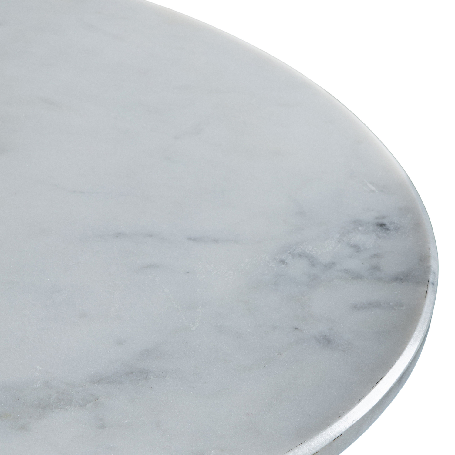 Buena Marble & Acacia Wood Side Table