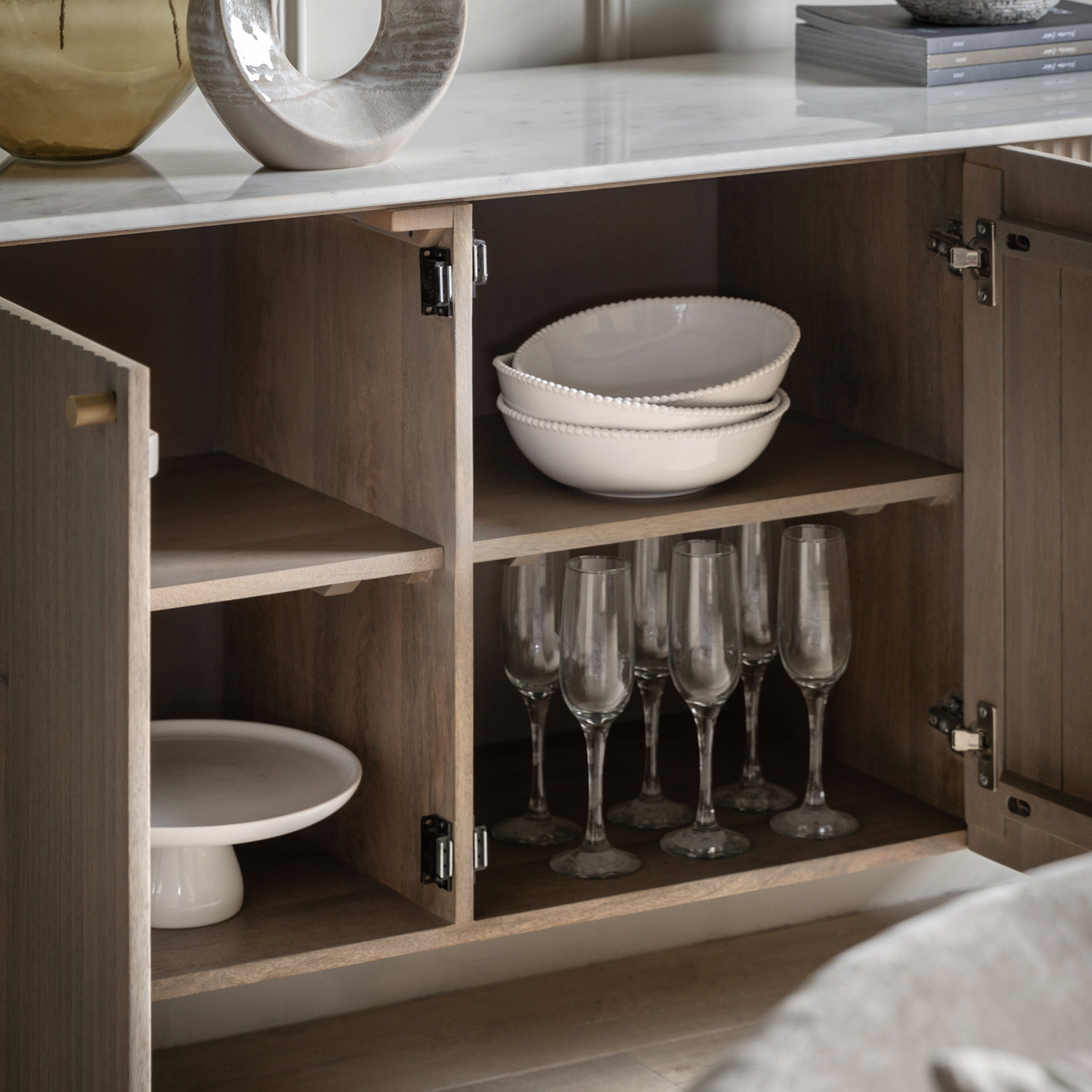 Merlin  3 Door Mango Wood Sideboard Buffet