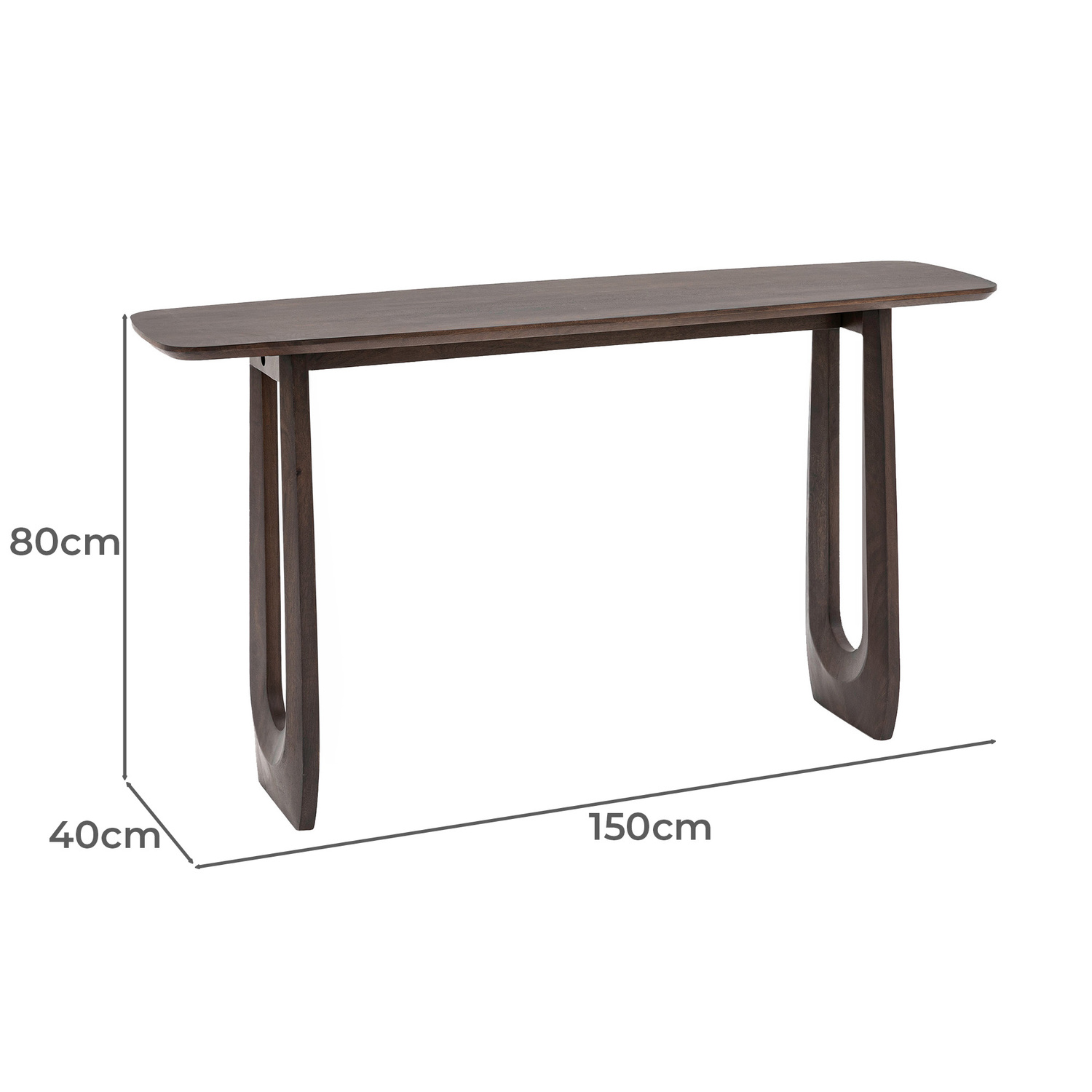 Aria Mango Wood Console Table