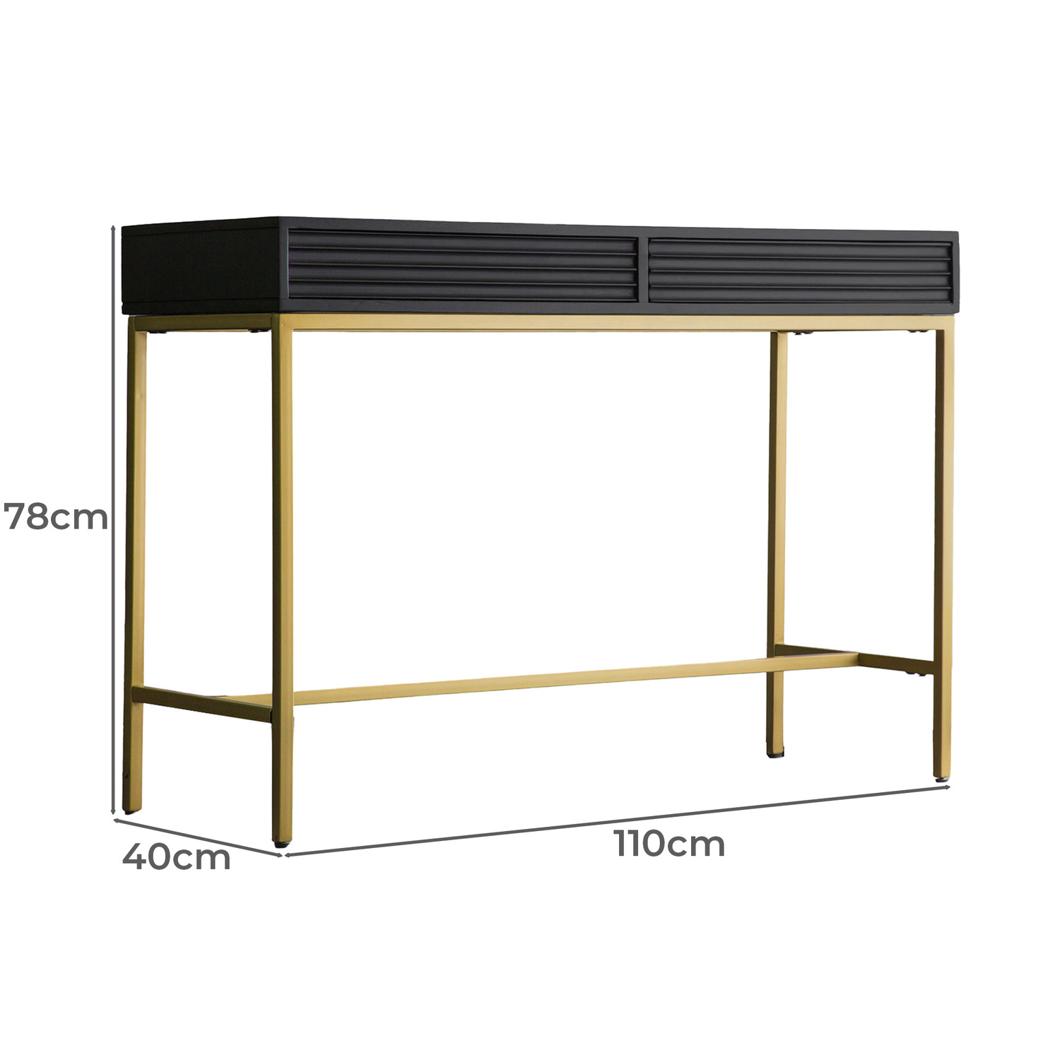 Rhys 2 Drawer Mango Wood Console Table