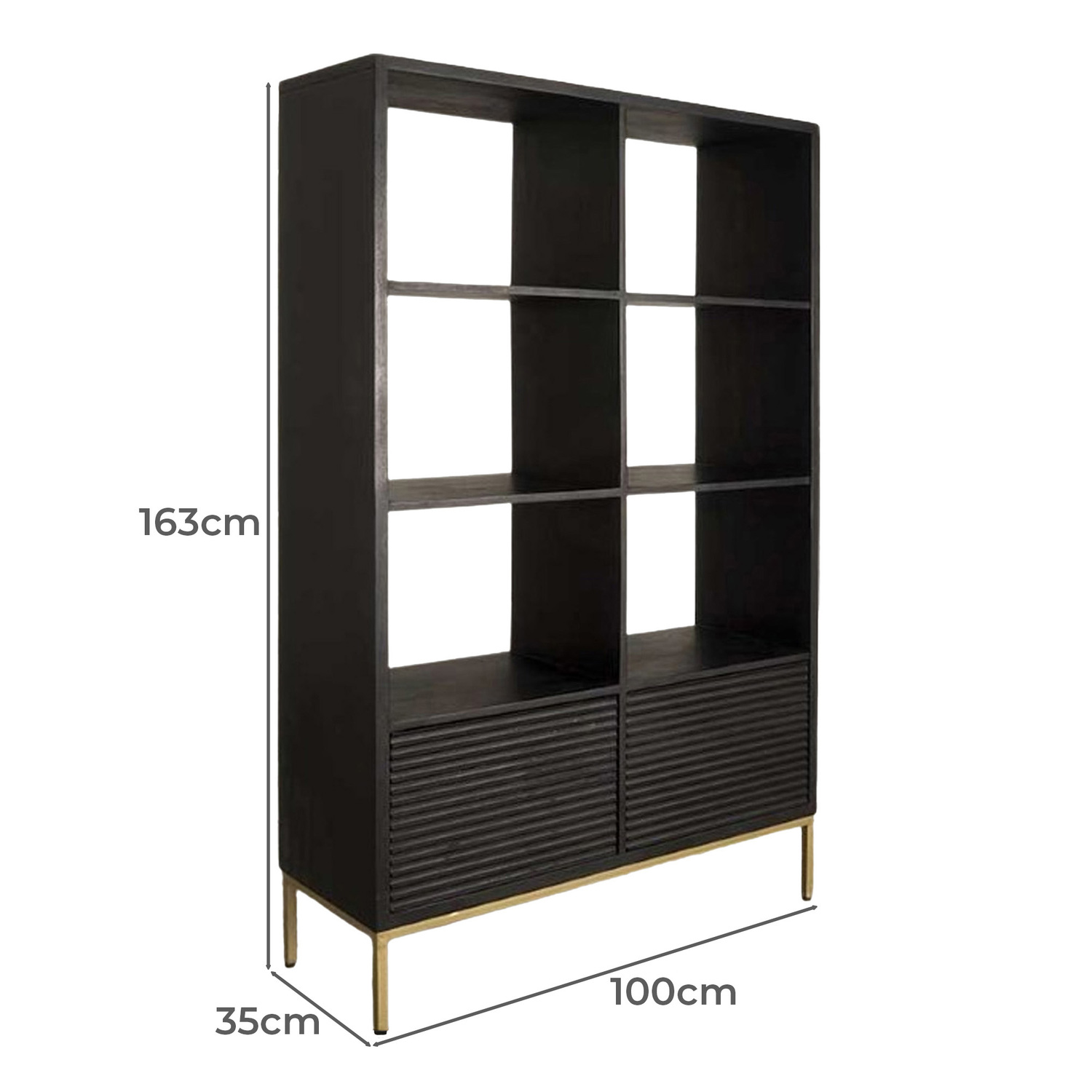 Rhys 2 Door Display Cabinet