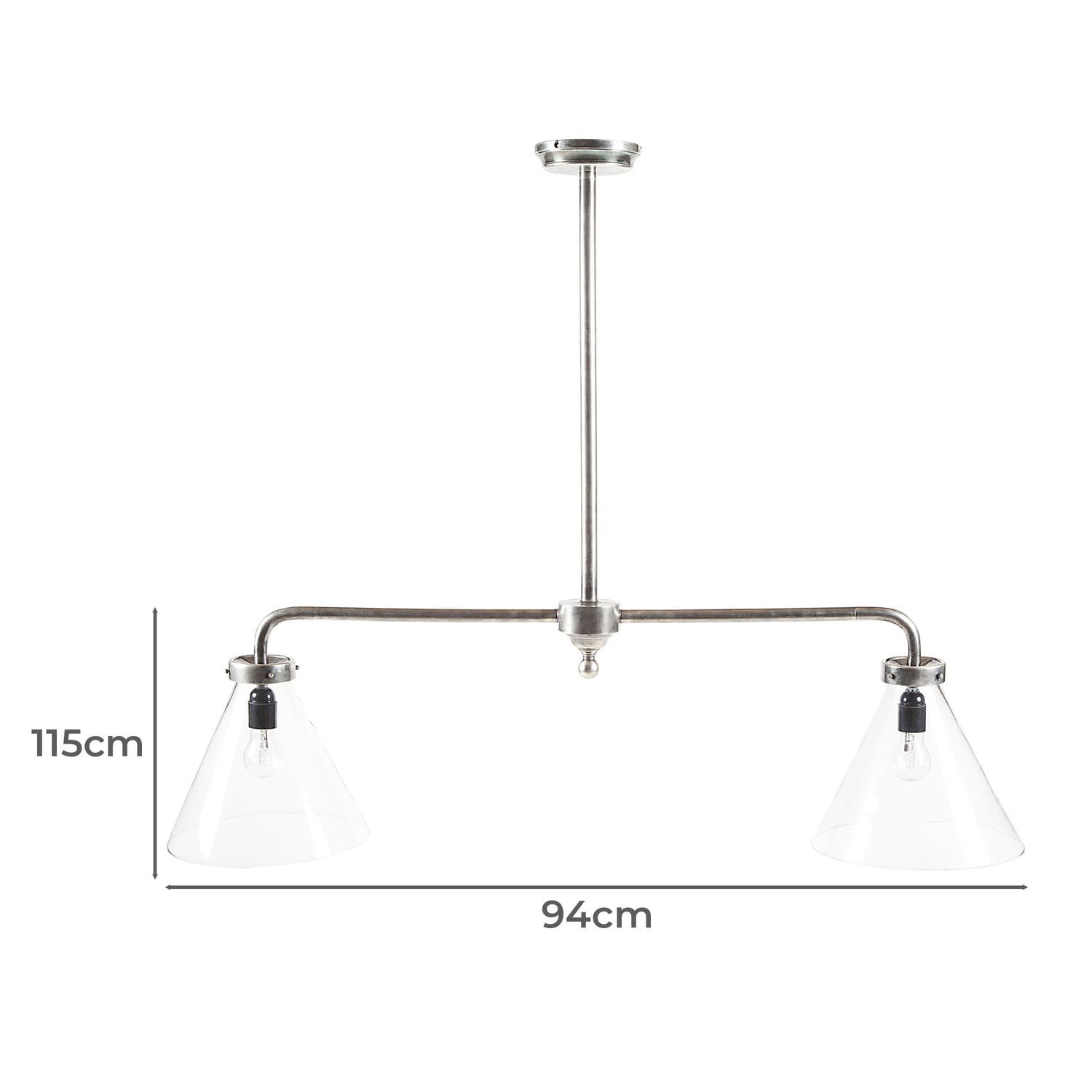 Gadsden Two Arm Hanging Lamp