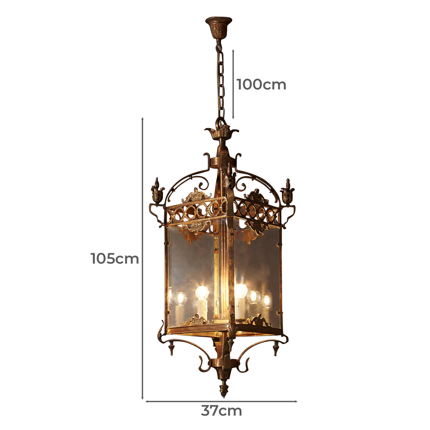 3 Light Riems Metal Pendant