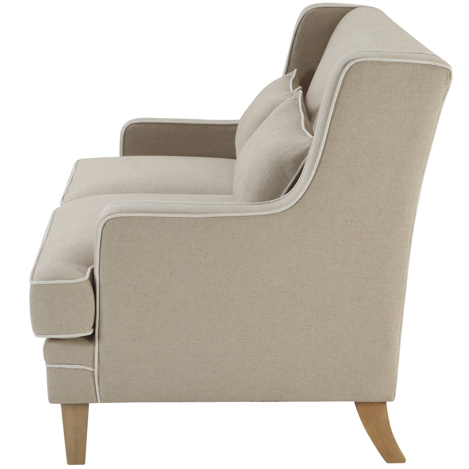 Natural Bronte 2 Seater Upholstered Sofa