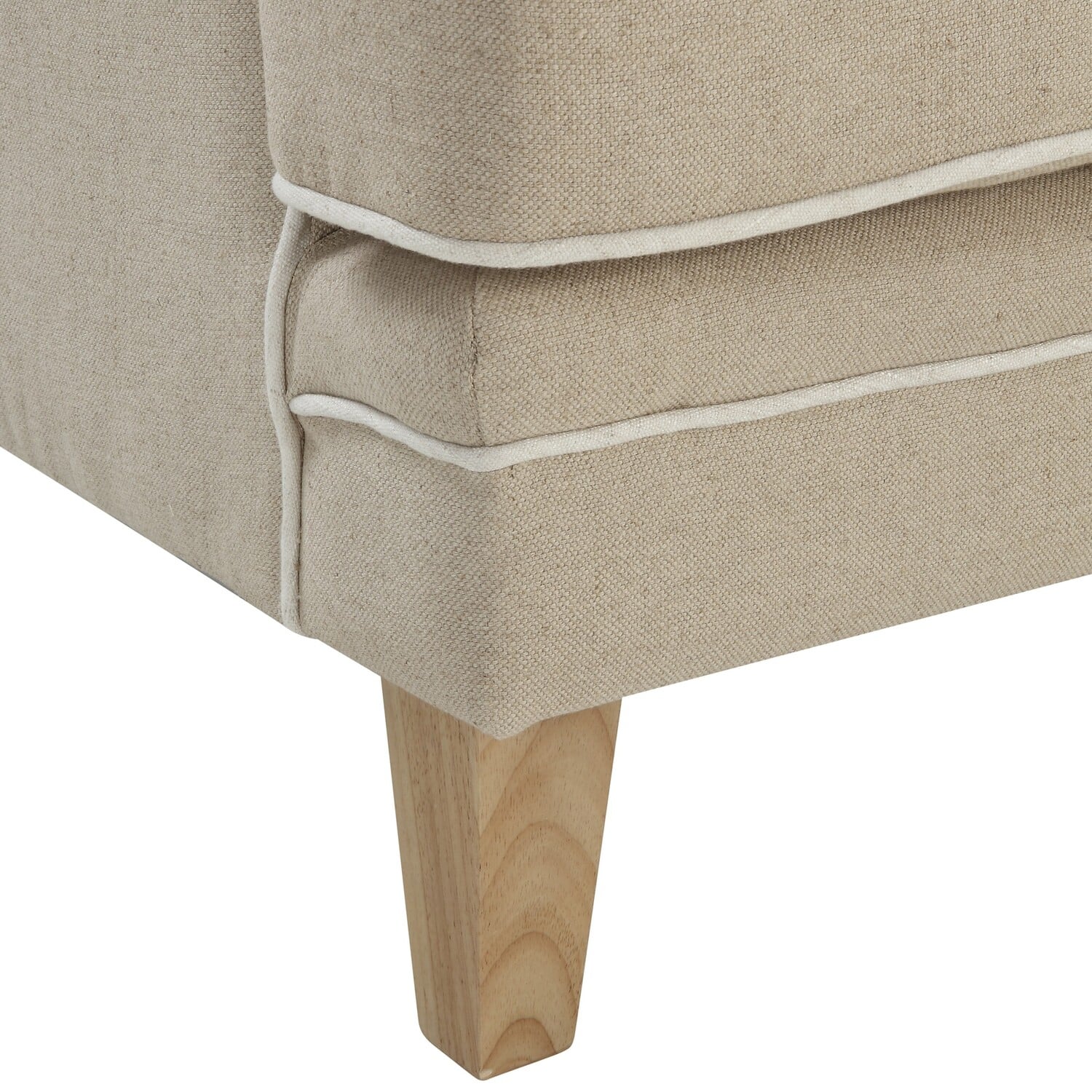 Natural Bronte 2 Seater Upholstered Sofa