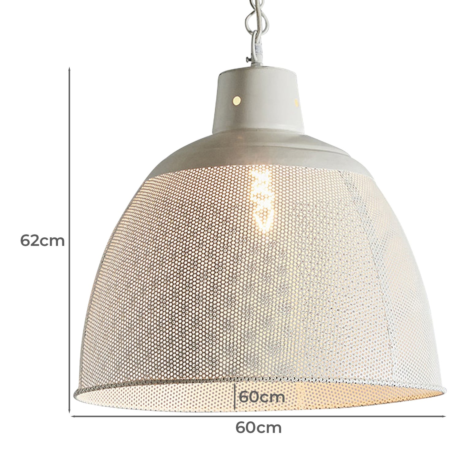 Riva Perforated Iron Pendant Light