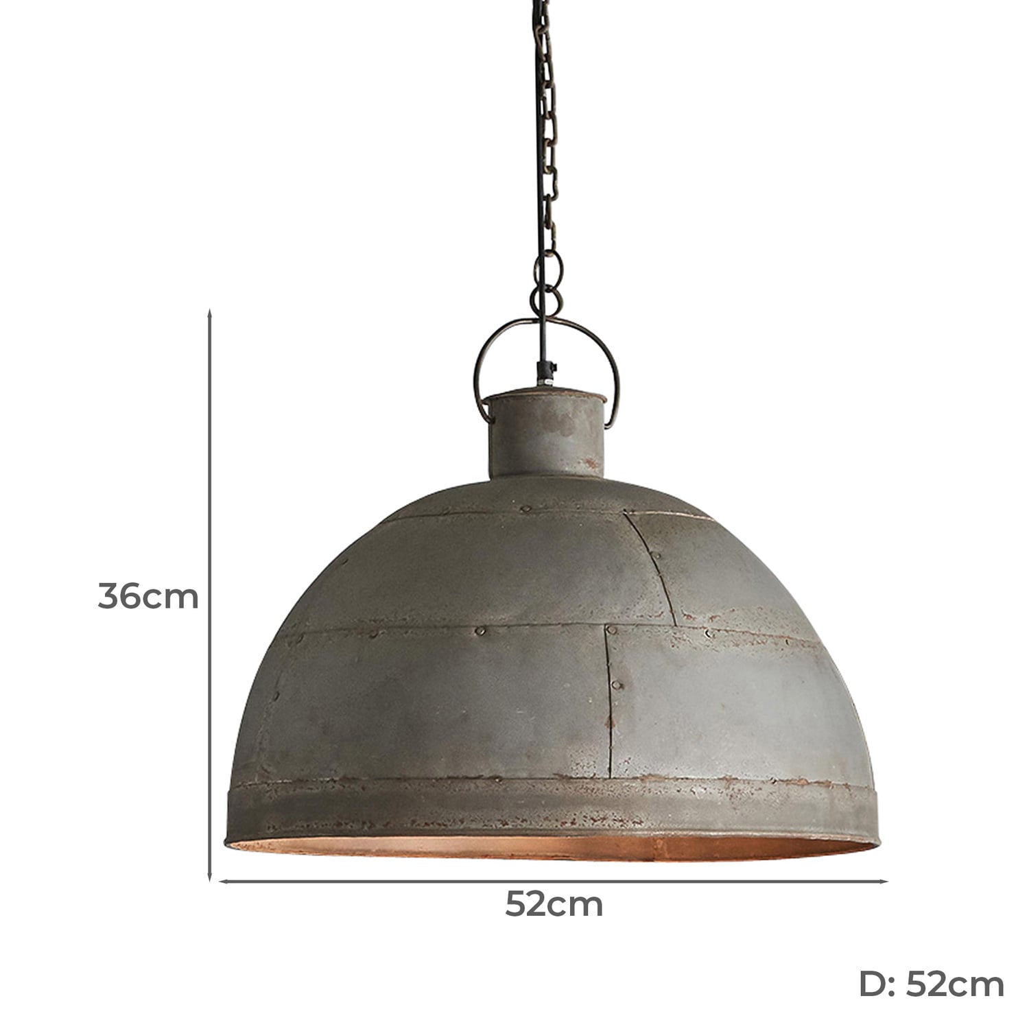 Granada Iron Riveted Pendant Light