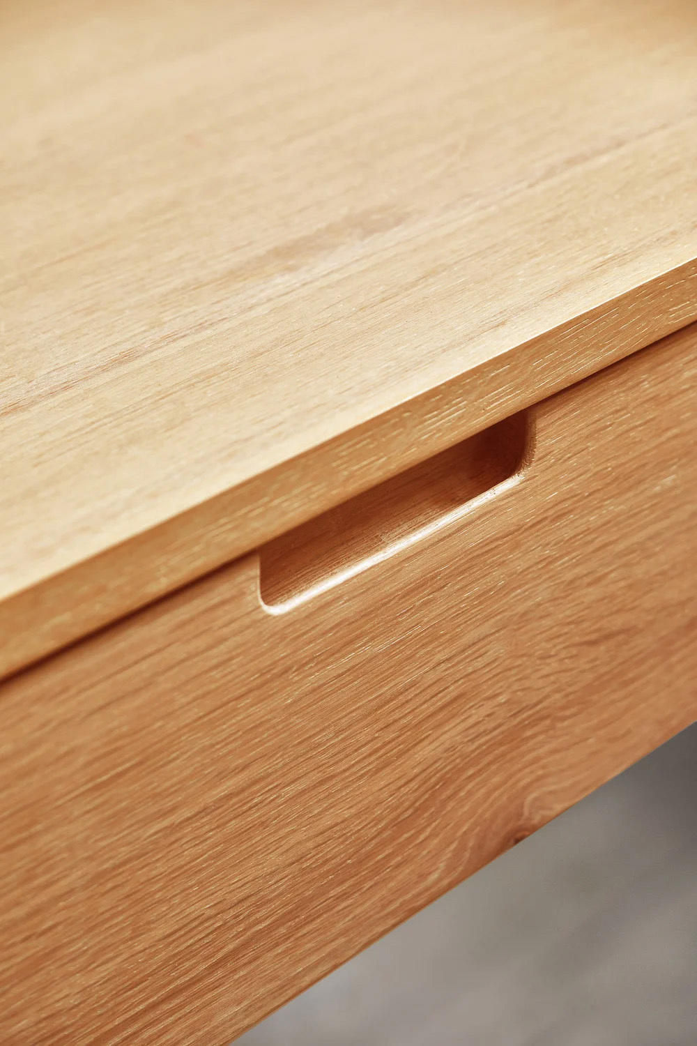 Rustic Olwen Oak Wood Bedside Table